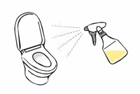 直接噴射します